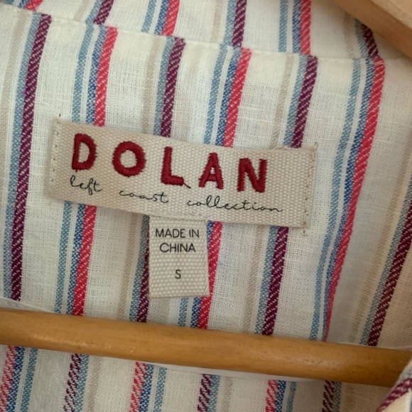 Dolan Left Coast for Anthropologie Stripe Linen Blazer - Picture 2 of 7